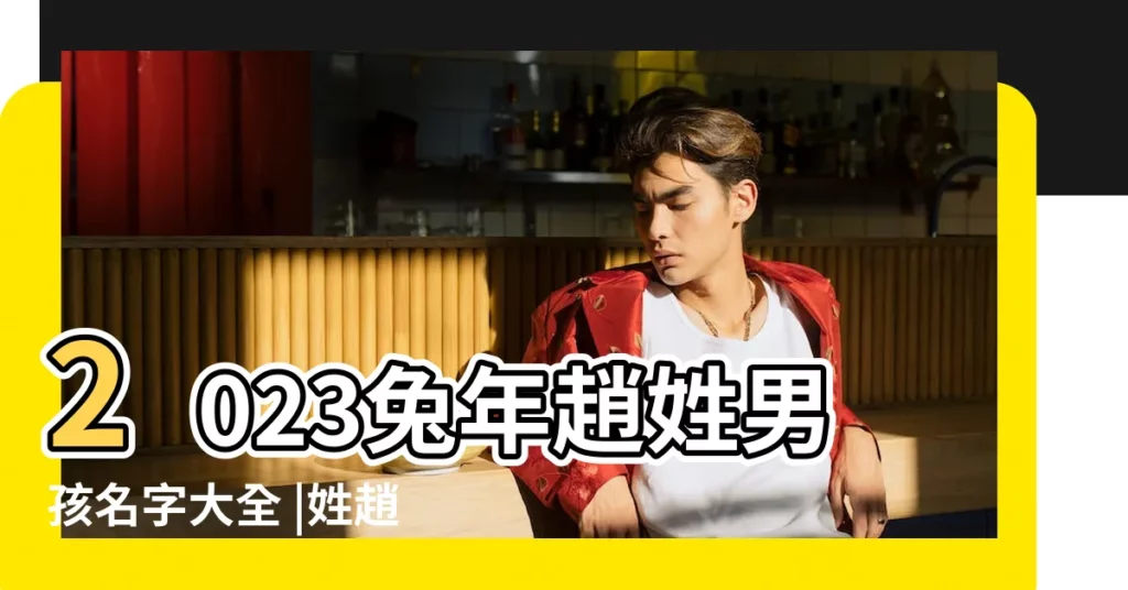 2023兔年趙姓男孩名字大全 |姓趙男孩起名大全 |好聽的趙姓男孩名字大全2022年 |【給趙男孩取名字】