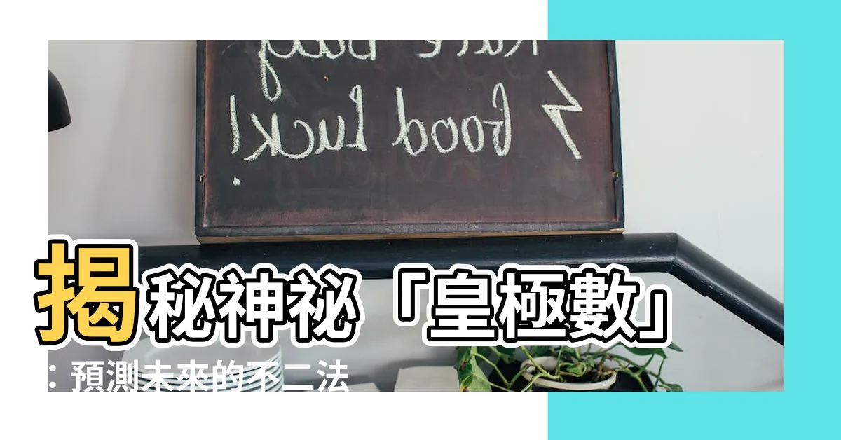 【皇極數】揭秘神秘「皇極數」：預測未來的不二法門？