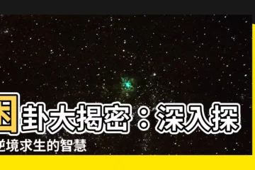 【困卦】困卦大揭密：深入探索逆境求生的智慧