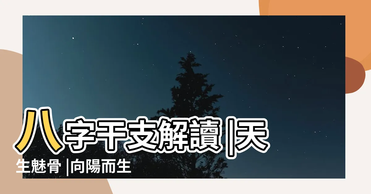 【乙巳】八字干支解讀 |天生魅骨 |向陽而生 |