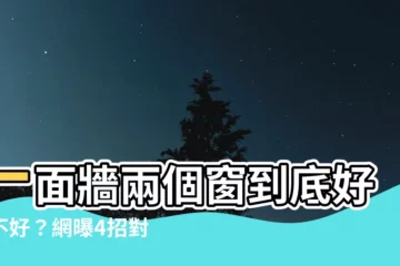 【一面牆兩個窗】一面牆兩個窗到底好還不好？網曝4招對策超實用「哭又怎麼了」