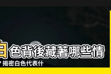 【白色代表什麼心情】白色背後藏著哪些情緒？揭密白色代表什麼的心情！
