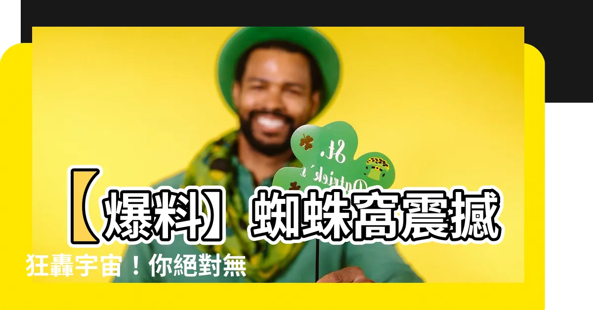 【蜘蛛窩】【爆料】蜘蛛窩震撼狂轟宇宙！你絕對無法想像的超級鉅作！