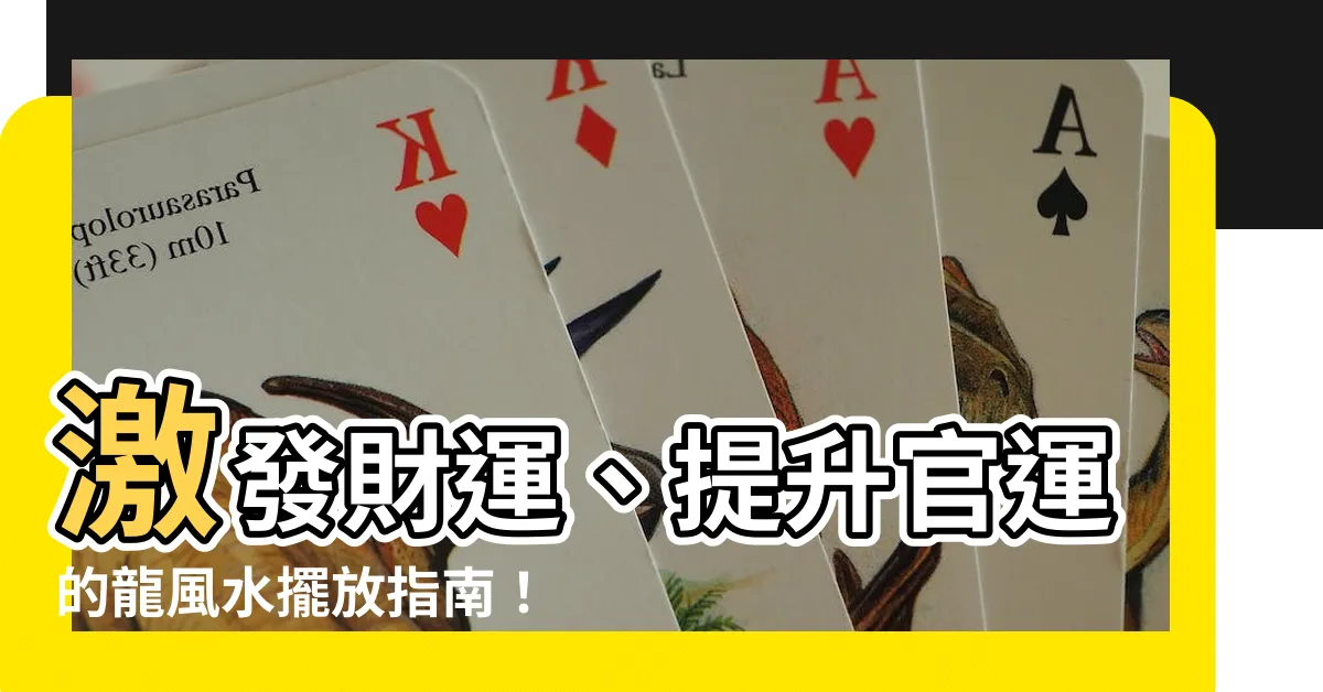 【龍風水】激發財運、提升官運的龍風水擺放指南！