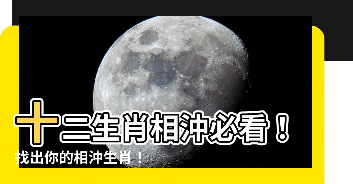 【相衝生肖】十二生肖相沖必看！找出你的相沖生肖！