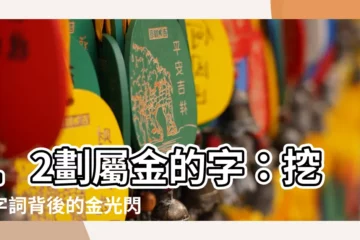 【12劃屬金的字】12劃屬金的字：挖掘字詞背後的金光閃閃