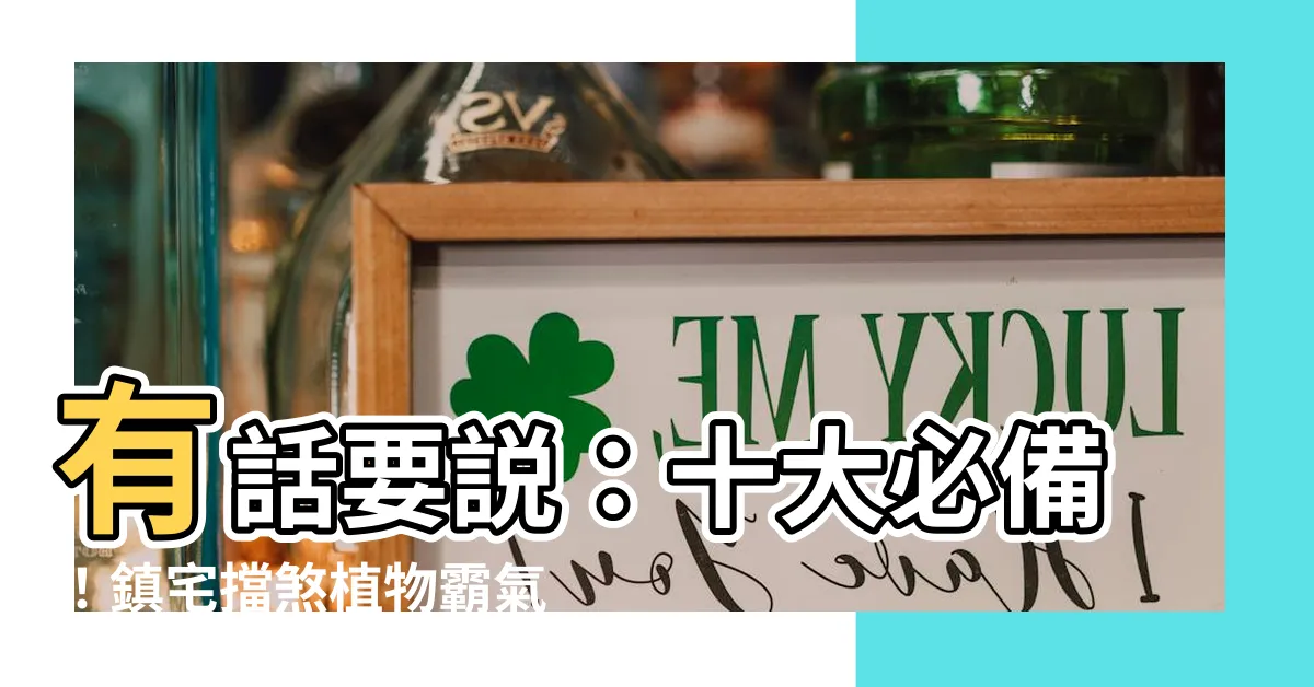 【鎮宅擋煞植物】有話要説：十大必備！鎮宅擋煞植物霸氣保平安！