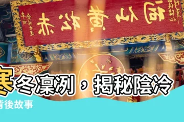 【陰冷】寒冬凜冽，揭秘陰冷的背後故事
