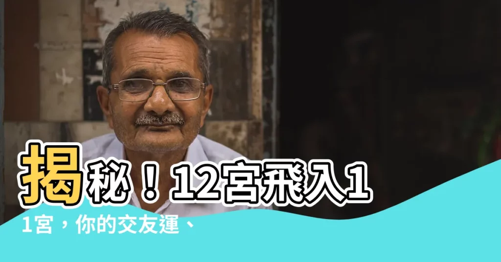 【12宮飛入11宮】揭秘！12宮飛入11宮，你的交友運、人際關係大解析