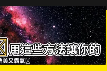 【選擇車牌】🌟用這些方法讓你的車牌美又霸氣🌟