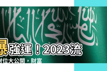 【流年財位2023】爆強運！2023流年財位大公開，財富滾滾來！