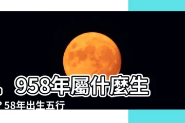 【58年屬什麼】1958年屬什麼生肖？58年出生五行是什麼命運？