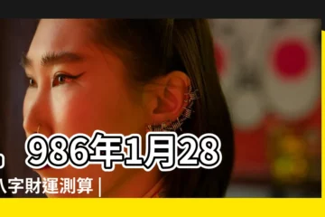 【1986年陰曆1月28運勢】1986年1月28日八字財運測算 |1986年1月28日出生日期看命運 |農曆一九 |