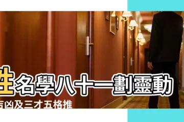 【姓名八十一數怎麼用】姓名學八十一劃靈動數吉凶及三才五格推算法介紹 |八十一靈動數吉凶 |完整八十一筆劃靈動數解説 |