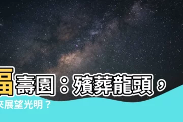 【福壽園】福壽園：殯葬龍頭，未來展望光明？