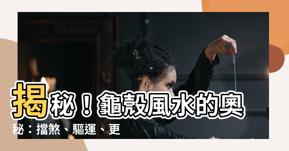 【龜殼風水】揭秘！龜殼風水的奧秘：擋煞、驅運、更提升運勢！