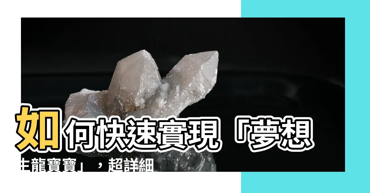 【想生龍寶寶】如何快速實現「夢想生龍寶寶」，超詳細計畫＋養生飲食大解密！