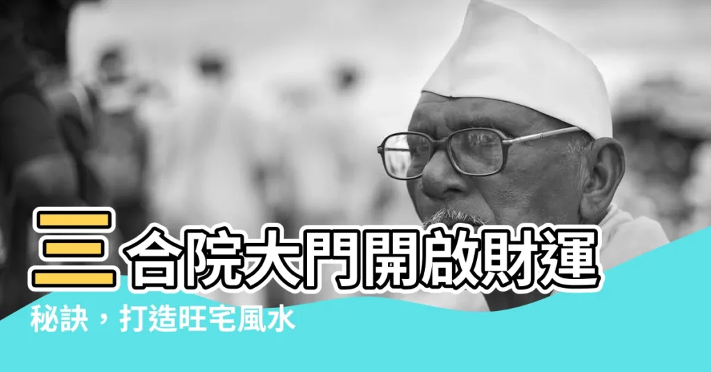 【三合院大門】三合院大門開啟財運秘訣,打造旺宅風水!