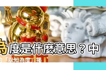 【為度 意思】為度是什麼意思？中醫的「以知為度」揭秘！