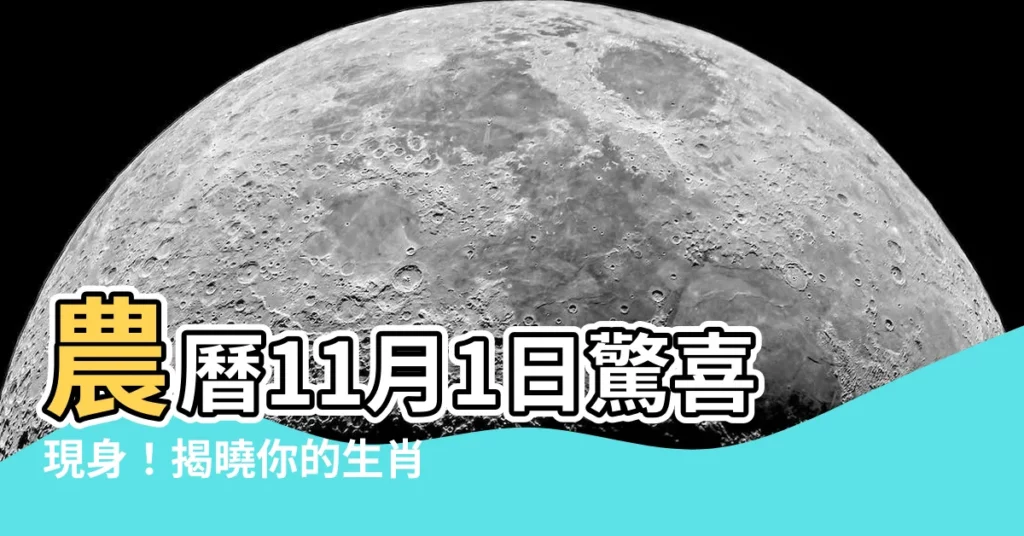 【農曆11月1日】農曆11月1日驚喜現身！揭曉你的生肖運勢