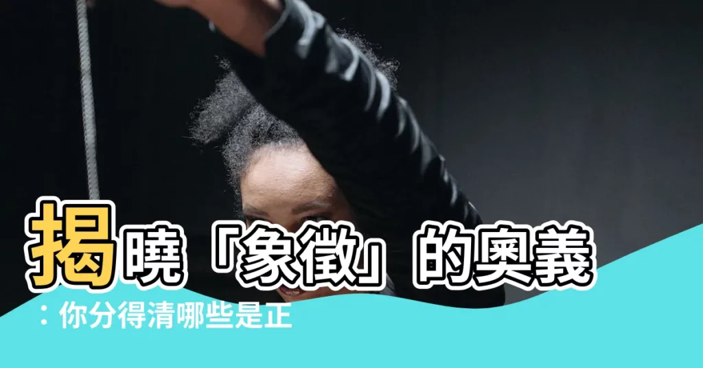 【像徵】揭曉「象徵」的奧義：你分得清哪些是正寫，哪些是錯別字嗎？