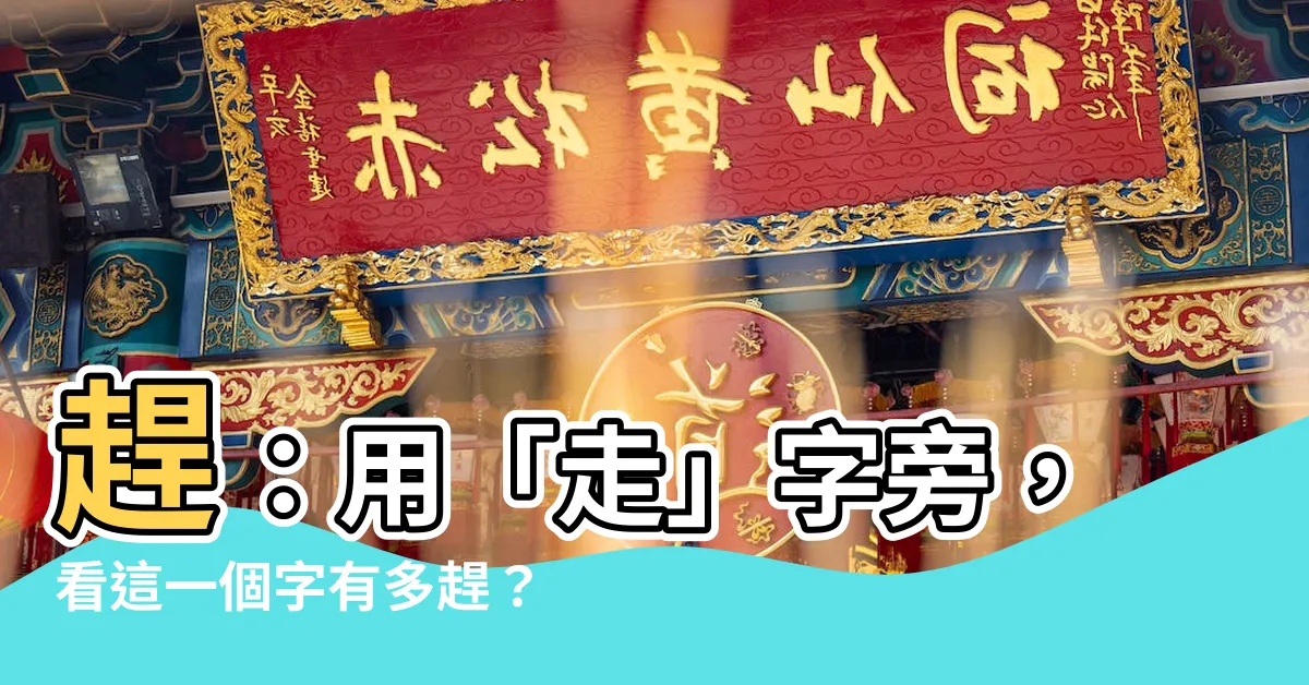 【趕部首】趕：用「走」字旁，看這一個字有多趕？