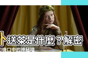 【外送茶是什麼】外送茶是什麼？解密老司機口中的神秘暗語