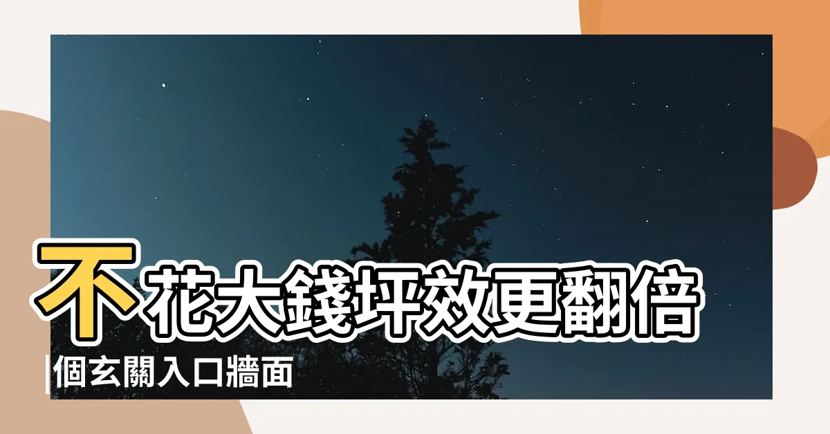 【玄關牆】不花大錢坪效更翻倍 |個玄關入口牆面設計點子 |熱門12種玄關裝潢技巧大公開 |