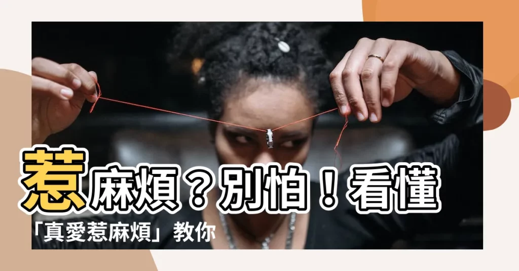 【惹麻煩】惹麻煩？別怕！看懂「真愛惹麻煩」教你如何應對