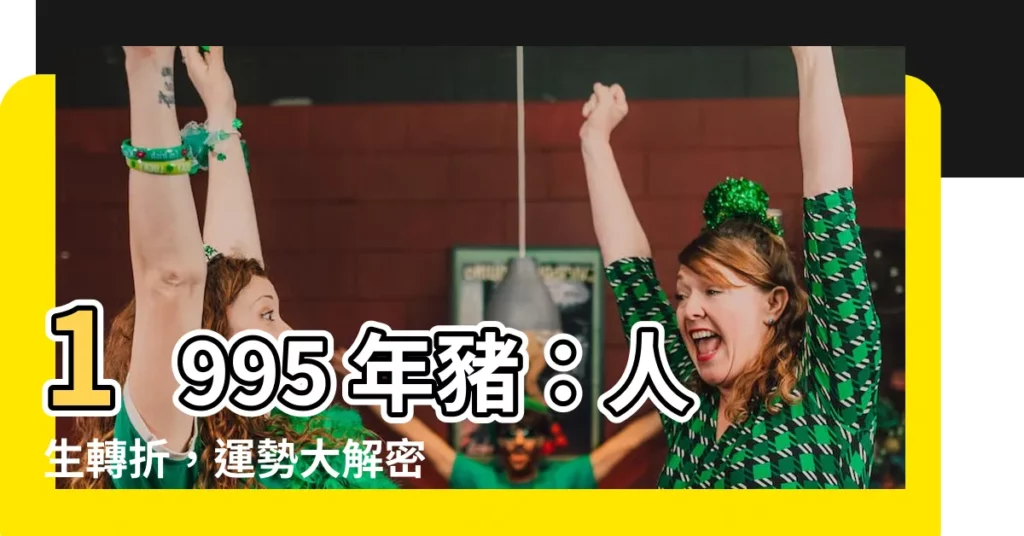 【1995年豬】1995 年豬：人生轉折，運勢大解密！