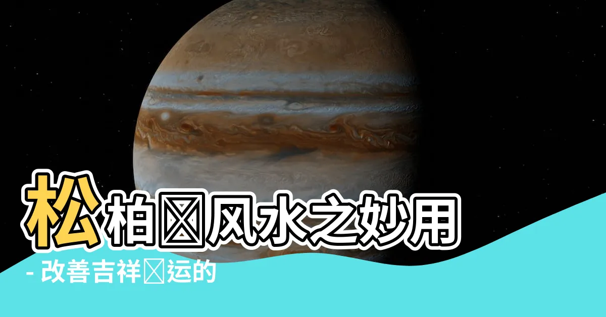 【松柏樹風水】松柏樹風水之妙用 - 改善吉祥財運的秘密武器