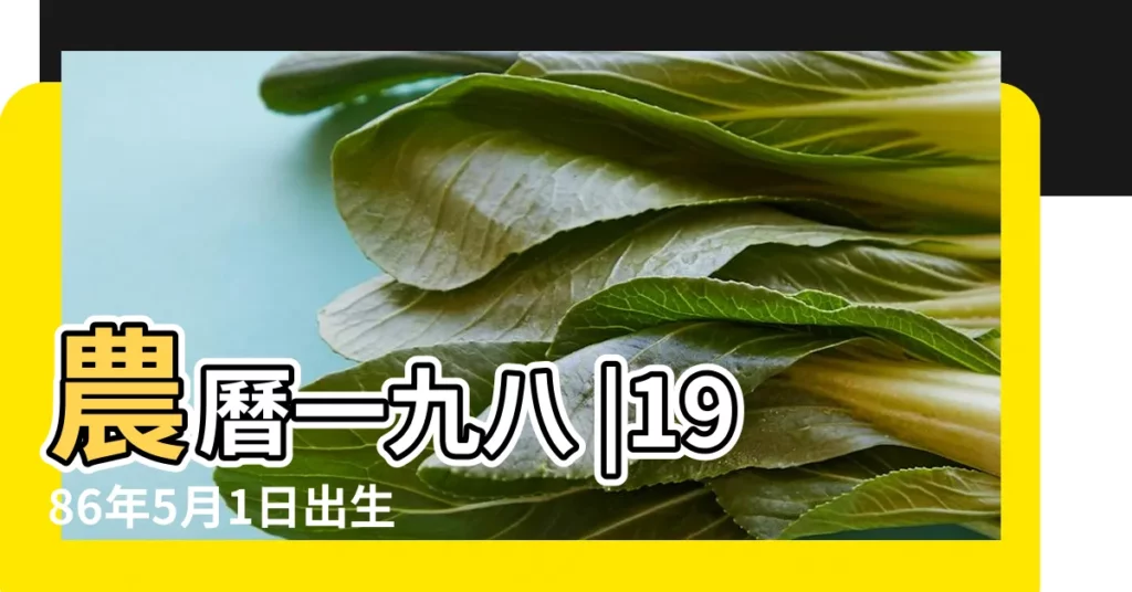 農曆一九八 |1986年5月1日出生的人生辰八字測算 |1986年5月1日出生時間看命運 |【1986年5月1號今年運程】
