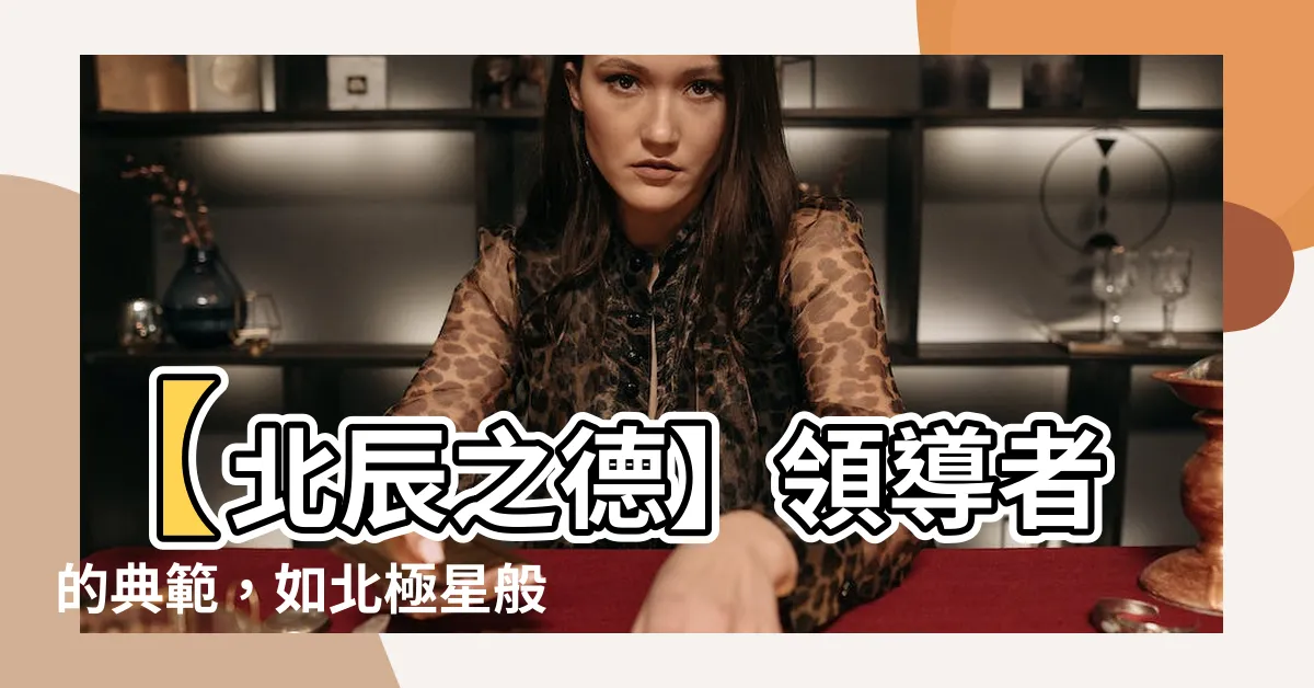 【譬如北辰】【北辰之德】領導者的典範，如北極星般指引羣星！