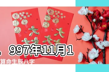 【1997年11月12日的八字】1997年11月12日算命生辰八字 |1997年11月12日出生的人生辰八字測算 |1997年11月12日出生時間看命運 |