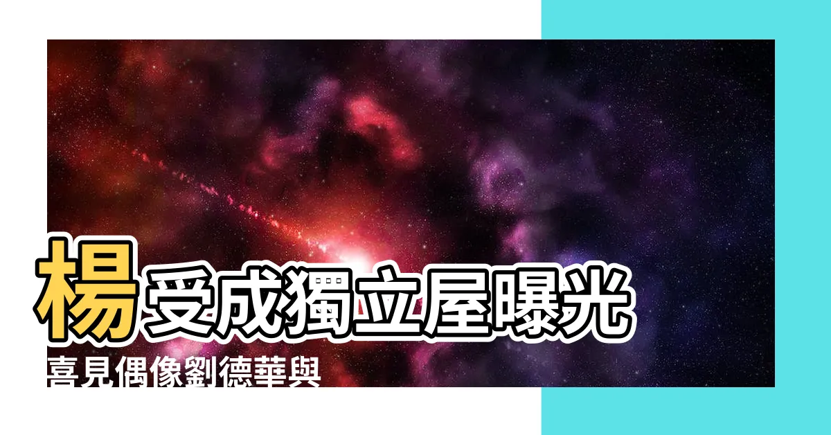 【楊受成容祖兒】楊受成獨立屋曝光 |喜見偶像劉德華與師兄謝霆鋒 |張敬軒容祖兒 |