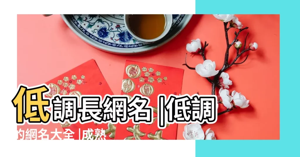 低調長網名 |低調的網名大全 |成熟網名大全 |【比較成熟低調的網名】