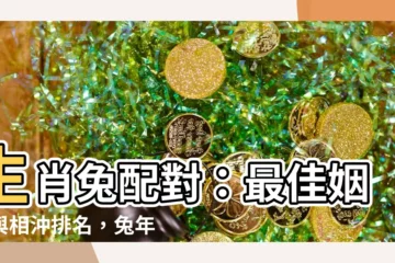 【生肖兔配對】生肖兔配對：最佳姻緣與相沖排名，兔年桃花運爆棚大揭秘！