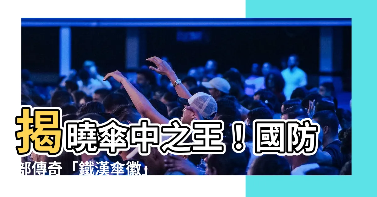 【傘徽種類】揭曉傘中之王！國防部傳奇「鐵漢傘徽」種類大公開