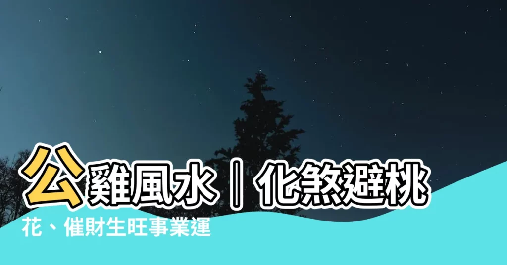 【公雞風水】公雞風水｜化煞避桃花、催財生旺事業運