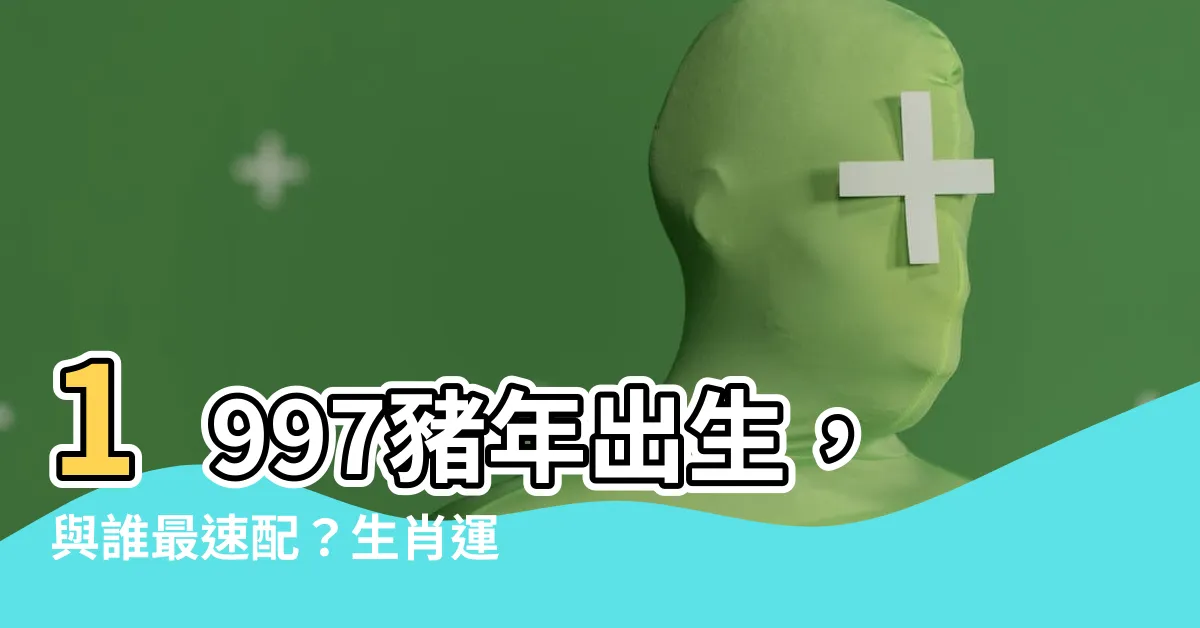 【1997生效】1997豬年出生，與誰最速配？生肖運勢一次看懂