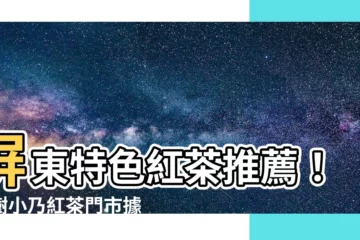 【高樹小乃】屏東特色紅茶推薦！高樹小乃紅茶門市據點與必喝飲品