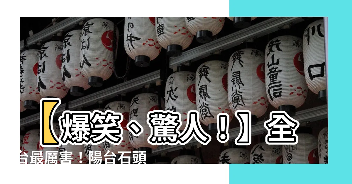【陽台石頭】【爆笑、驚人！】全台最厲害！陽台石頭這樣改變你的人生！