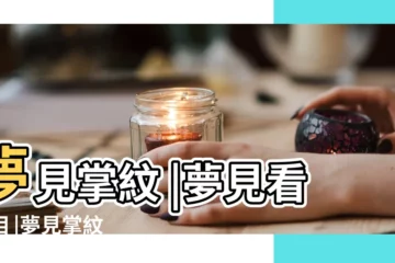 【周公解夢掌紋】夢見掌紋 |夢見看手相 |夢見掌紋 |