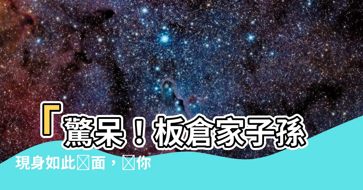 【板倉家 子孫】「驚呆！板倉家子孫現身如此場面，讓你震撼不已」