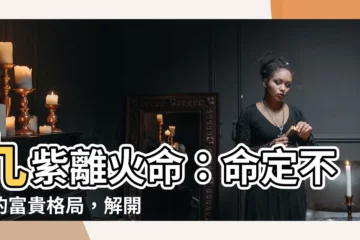 【九紫離命】九紫離火命：命定不凡的富貴格局，解開百年一遇的榮耀之謎