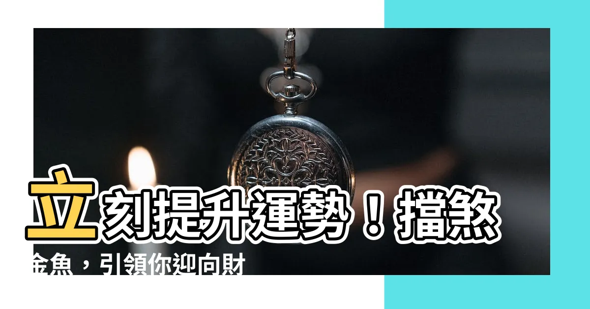 【擋煞金魚】立刻提升運勢！擋煞金魚，引領你迎向財富的奇蹟！