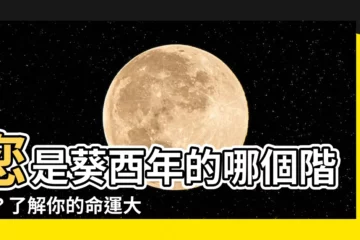 【葵酉年】您是葵酉年的哪個階段？瞭解你的命運大揭秘！