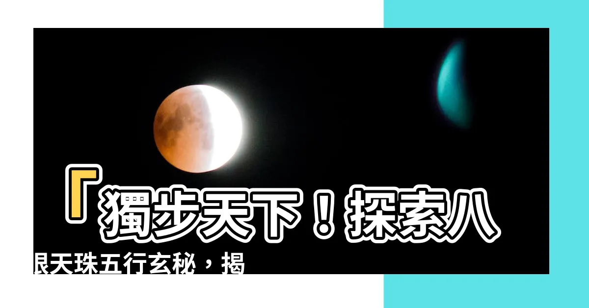 【八眼天珠五行】「獨步天下！探索八眼天珠五行玄秘，揭開梵林文化的神秘面紗！」