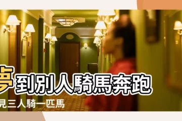 【夢見三個人騎馬奔跑】夢到別人騎馬奔跑 |夢見三人騎一匹馬 |做夢夢見別人騎馬好不好 |