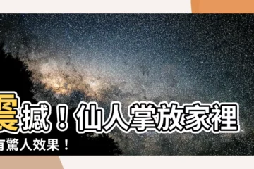 【仙人掌放家裡】震撼！仙人掌放家裡竟有驚人效果！